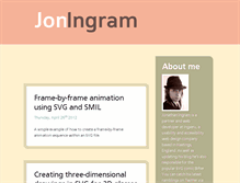 Tablet Screenshot of joningram.co.uk